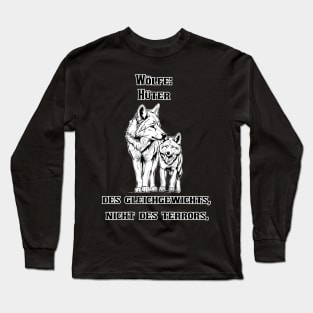 Wächter des Gleichgewichts: Das Wolfspärchen Long Sleeve T-Shirt